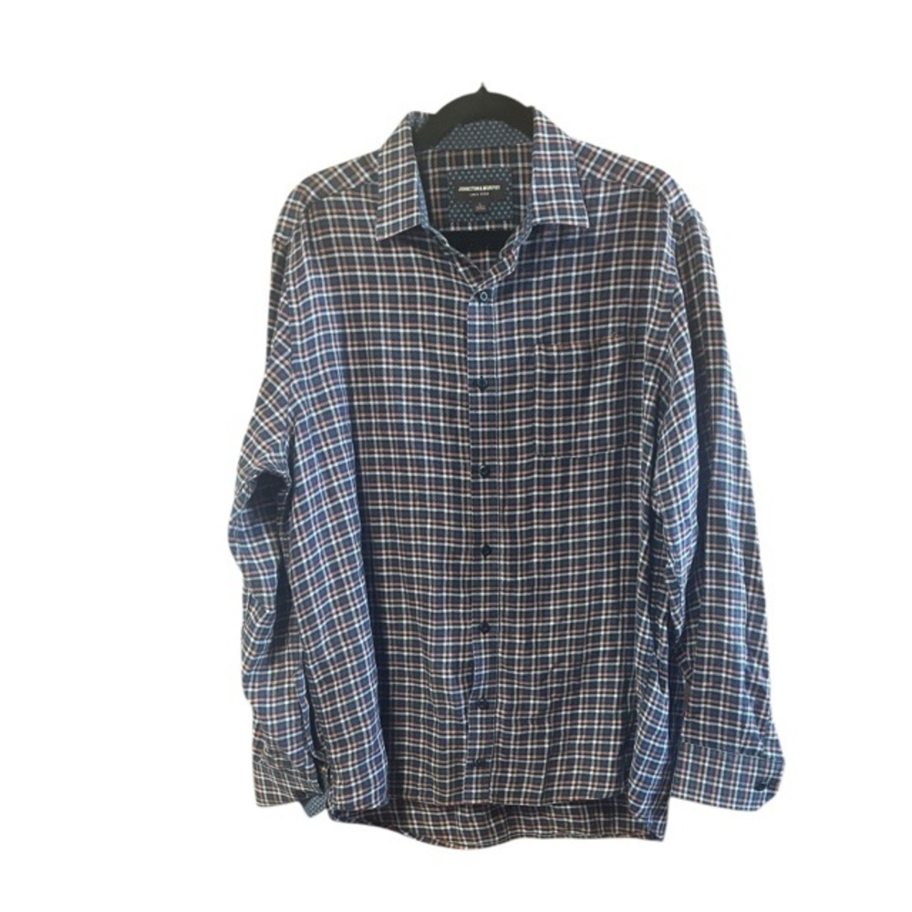 Johnston &‎ Murphy Plaid Button Down Shirt
